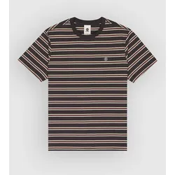 Element Icon Embroidery T-Shirt washed stripes offblack Gr. L
