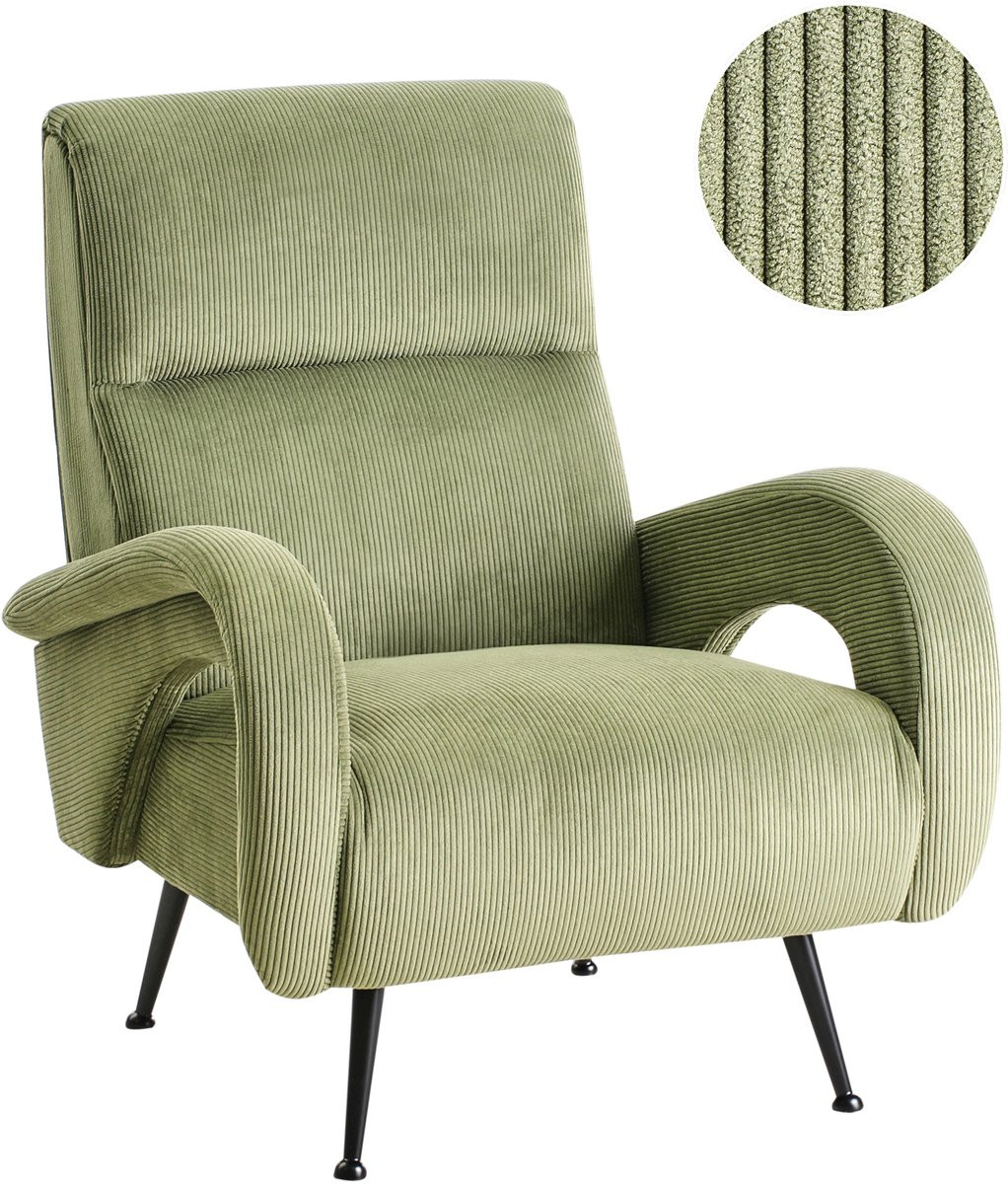 Svalov Fauteuil in Groen Corduroy met Retro Stijl