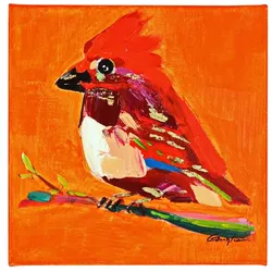 Bild BIRDY (BH 30x30 cm) - rot - BH 30x30 cm
