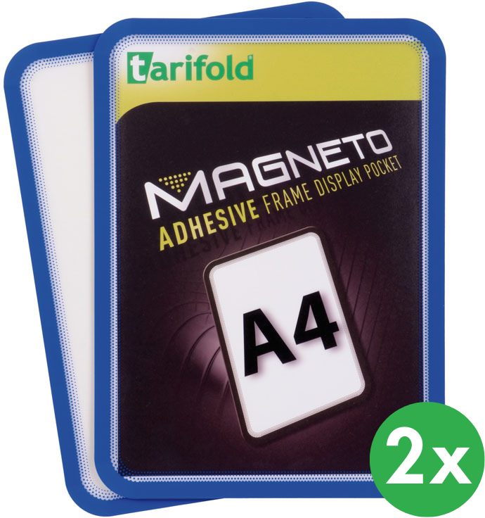 Tarifold Magnetische Tasche A4, 2 Stk., blau