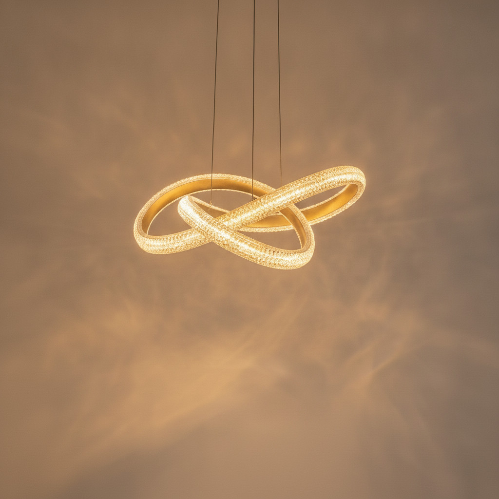 Lyora Hanglamp Medora Krul Goud Aluminium