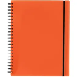 2x Kolma, Heft + Block, Notizbuch Easy A4 kariert orange (A4, Kariert, Harter Einband)