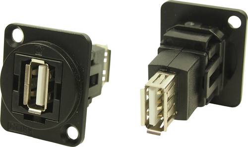 Cliff XLR Adapter USB A Buchse 2.0 auf USB A Buchse 2.0 Adapter, Einbau CP30208NMB CP30208NMB Inhalt: 1St.