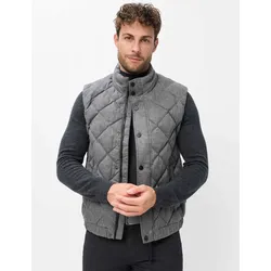Brax Herren Steppweste Style JACK grey, grau, Gr. M