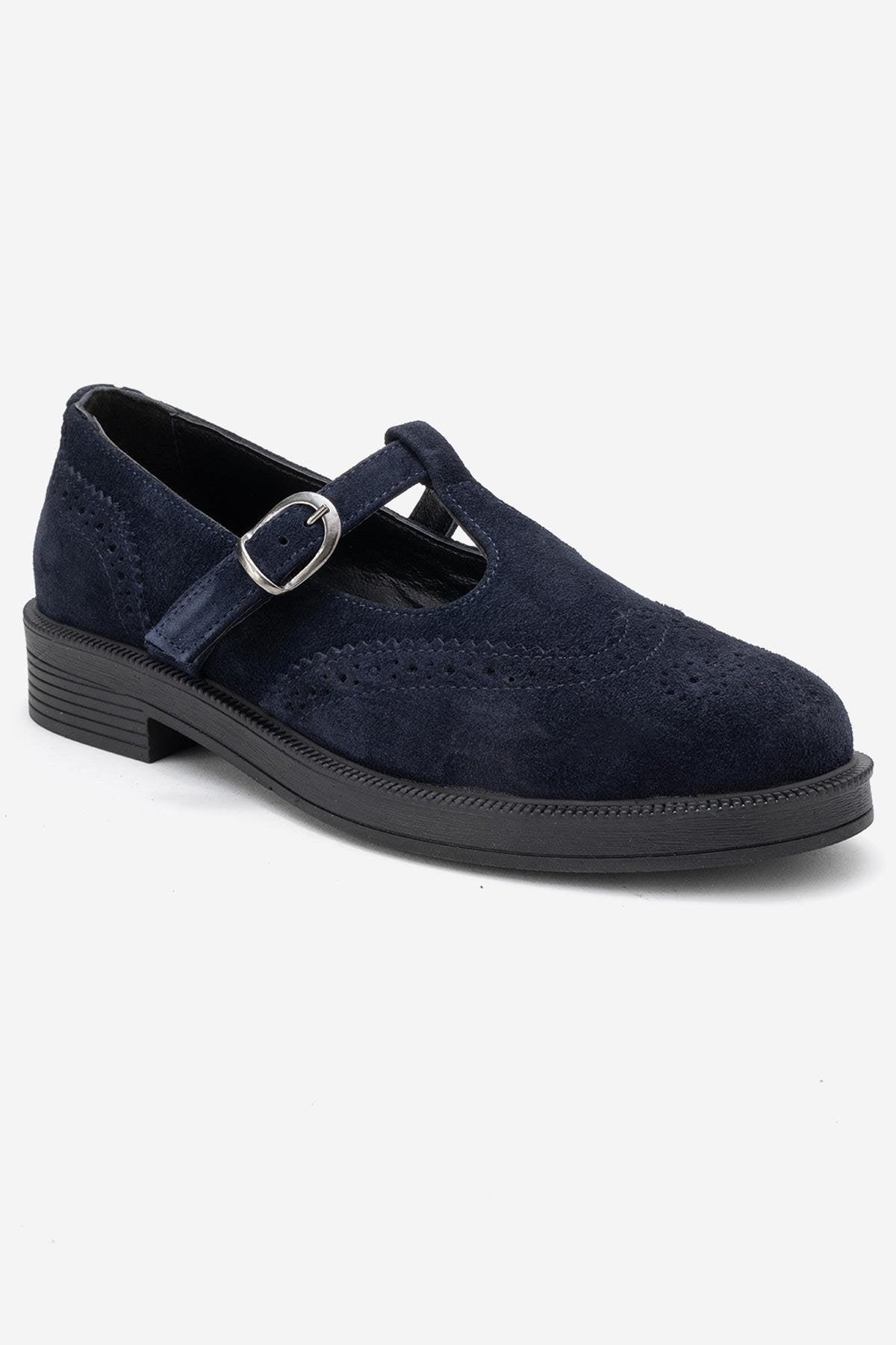 Janney Leder Riemen Loafer