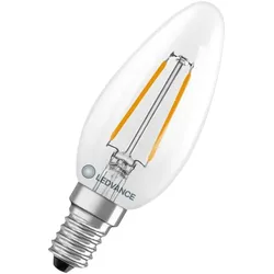 Ledvance E14 LED Kerzenlampe Classic B 25 Filament 1,8W wie 25W 2700 K warmweißes Licht