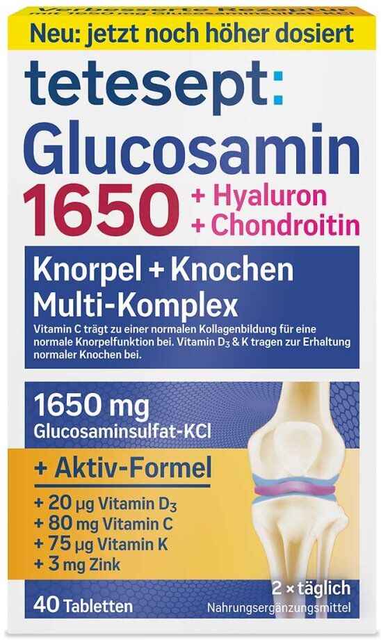 Tetesept Glucosamin 1650 Filmtabletten 40stk