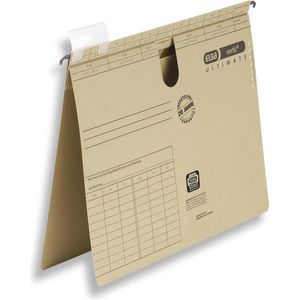 Elba Hängehefter 100560050, Vertic Ultimate, A4, Amtsheftung, braun, Karton, 50 Stück