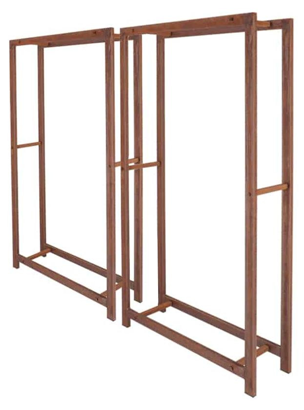 Esschert Design Houtopslag set roest L - 2 stuks