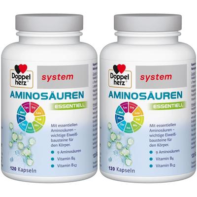 2x Doppelherz Aminosäuren essentiell system Kapseln 2x120 St