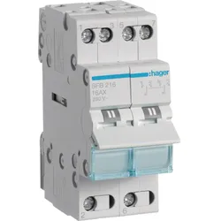 Hager SFB216 Gruppenschalter 16A 2 Schließer 230V AC 2PLE