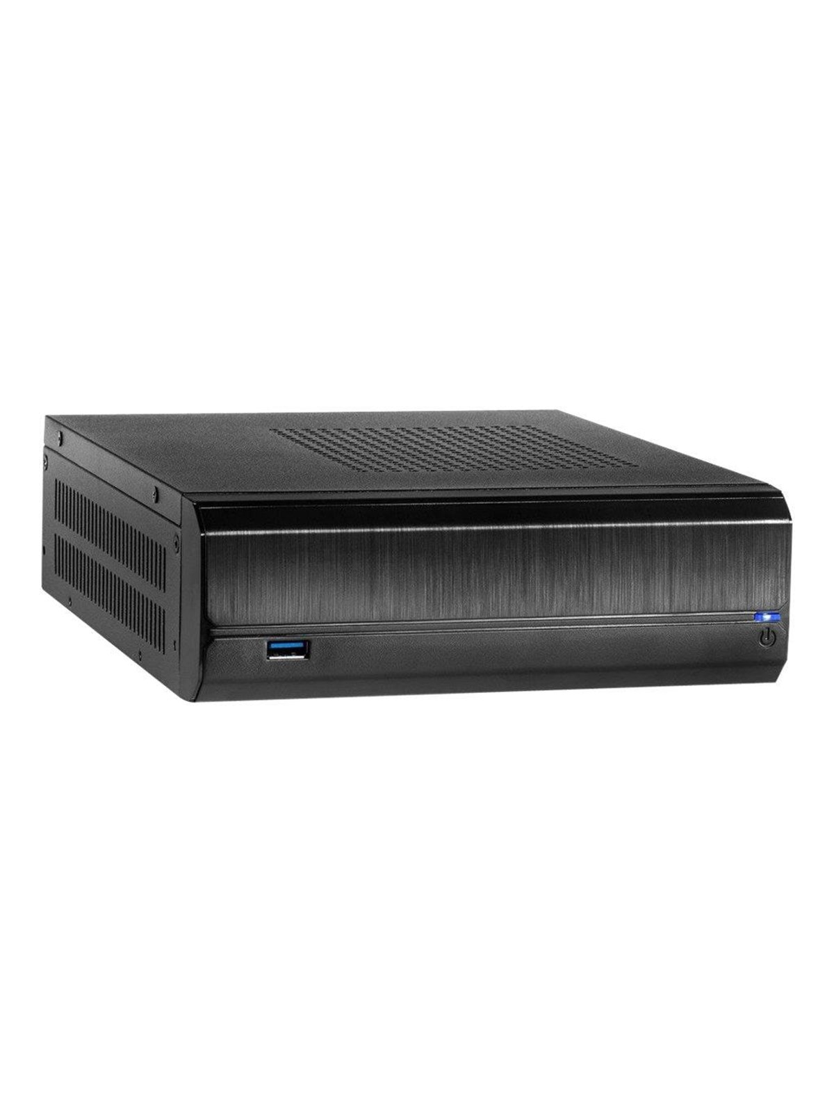 Inter-Tech JX-500 - Gehäuse - Desktop slimline - Schwarz