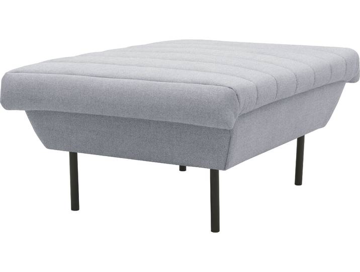 Hocker LOOKS IX , blau (hellblau, grau), B:70cm H:45cm T:70cm, 70% Polyester (recycelt), 30% Polyester, LOOKS BY WOLFGANG JOOP, Hocker, Hocker, Quersteppung, passend zur Serie LOOKS IX