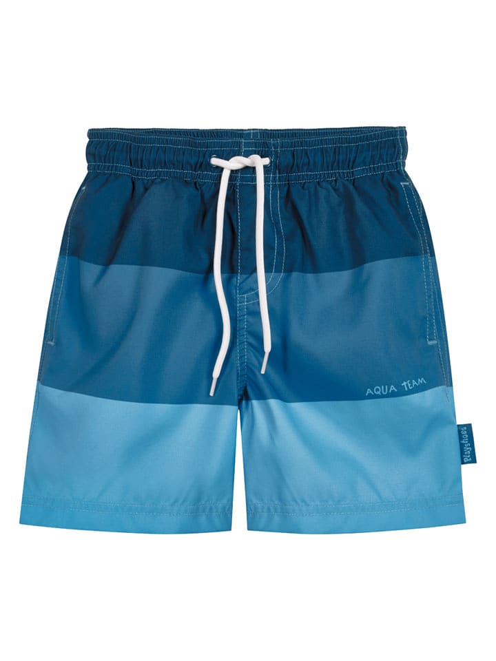 Playshoes Badeshorts "Color Block" in Blau - 98/104