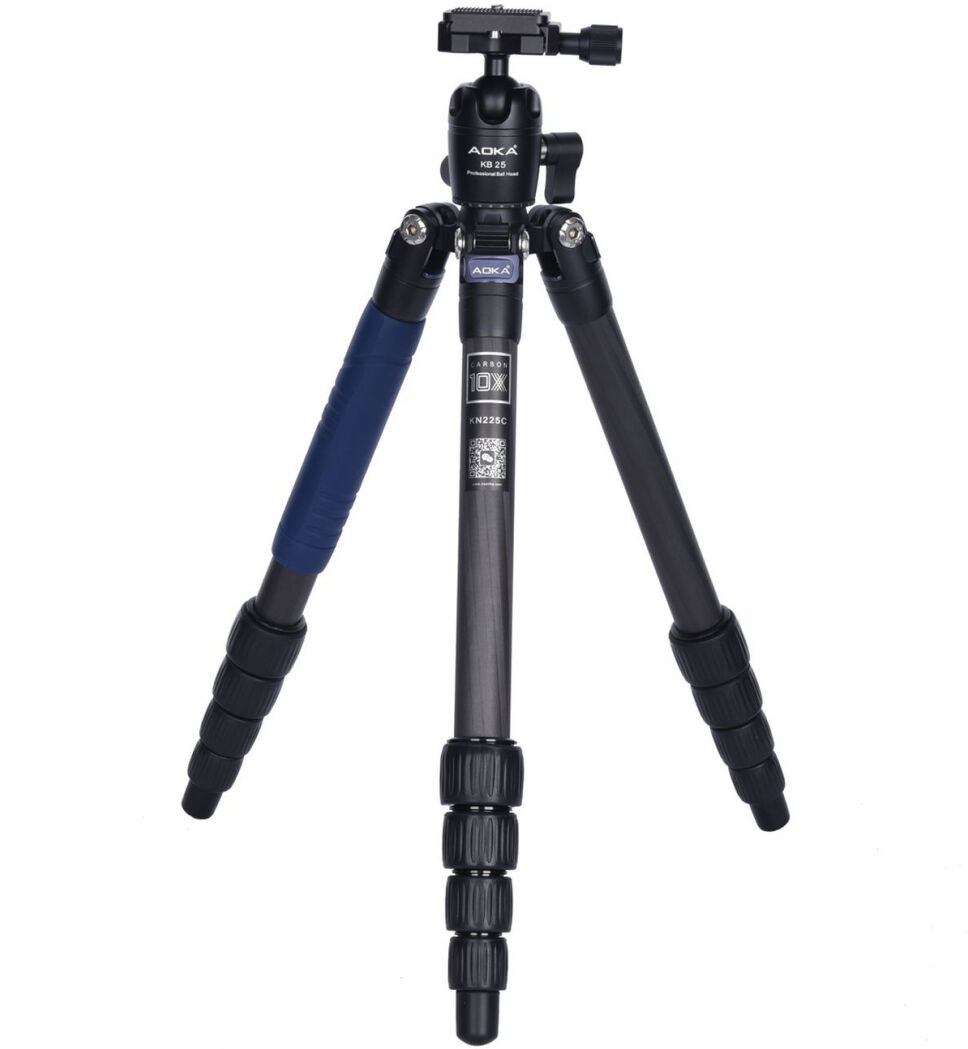 AOKA KN225C Trépied de voyage en carbone + rotule ball KB25