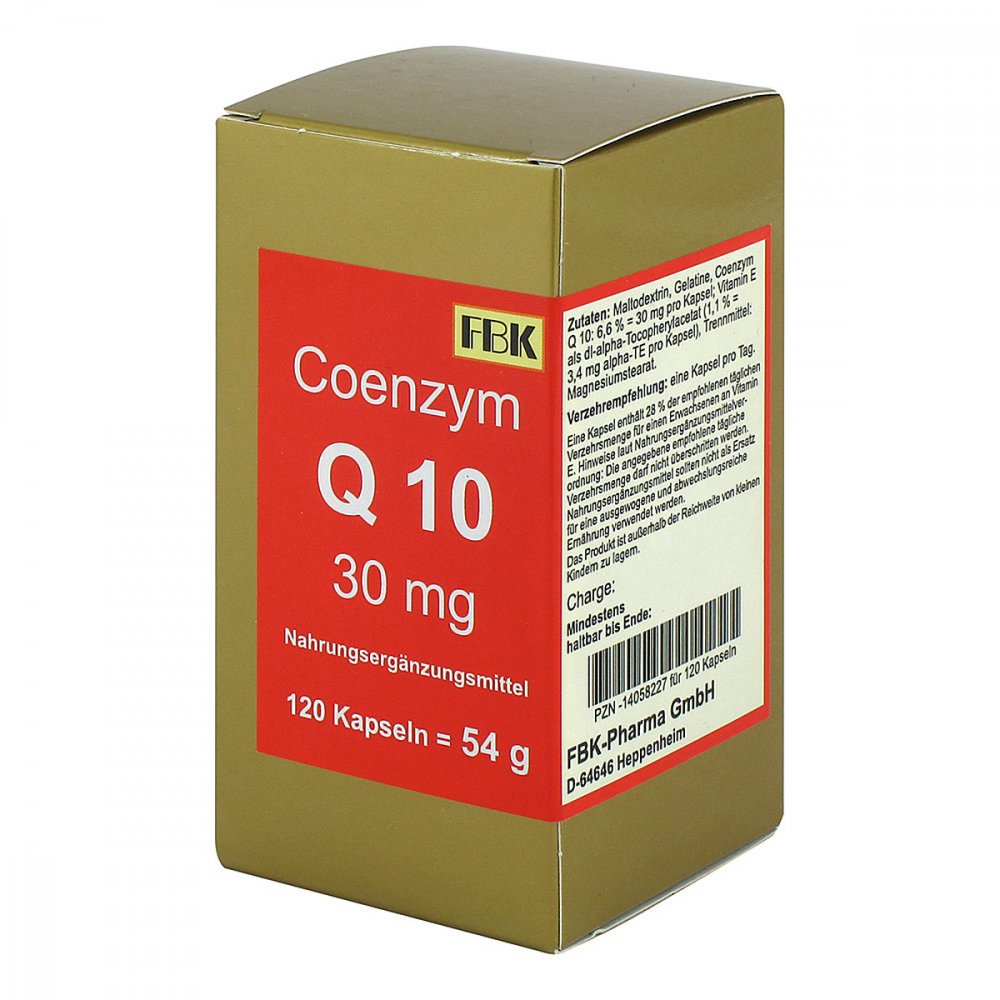 FBK-Pharma GmbH Coenzym Q10 30 mg Kapseln 14058227