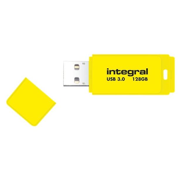 Integral USB Stick 3.0 Neon 32GB gb (32 GB, USB-A) (INFD32GBNEONYL3.0)