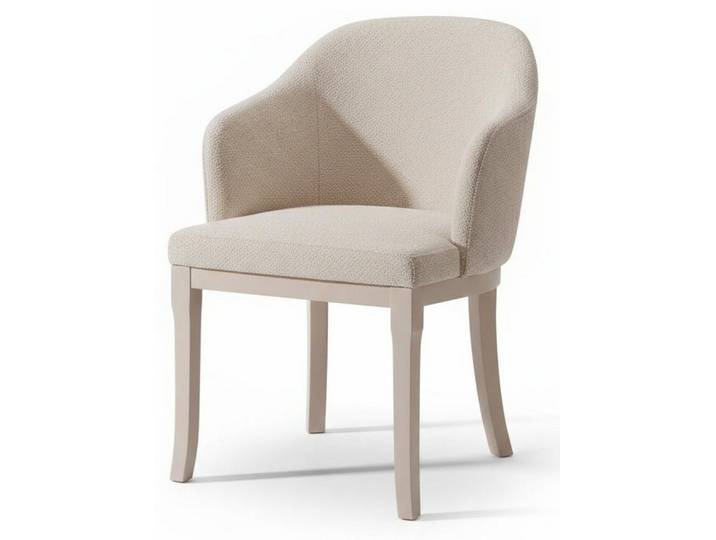 JVmoebel Esszimmerstuhl Beiger Esszimmerstuhl Holzstuhl mit weicher Polsterung Esszimmerstühle, Made in Europa