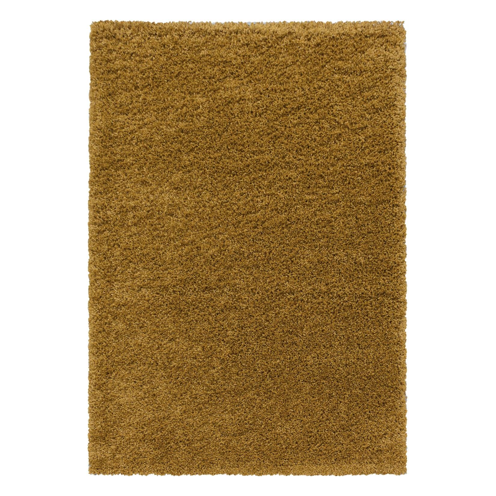 Teppich Hochflor SPREE in Gold, einfarbig, 80 x 150 cm