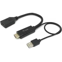 equip HDMI Adapter Displayport St/Bu /60Hz sw (DisplayPort), Video Adapter, Schwarz