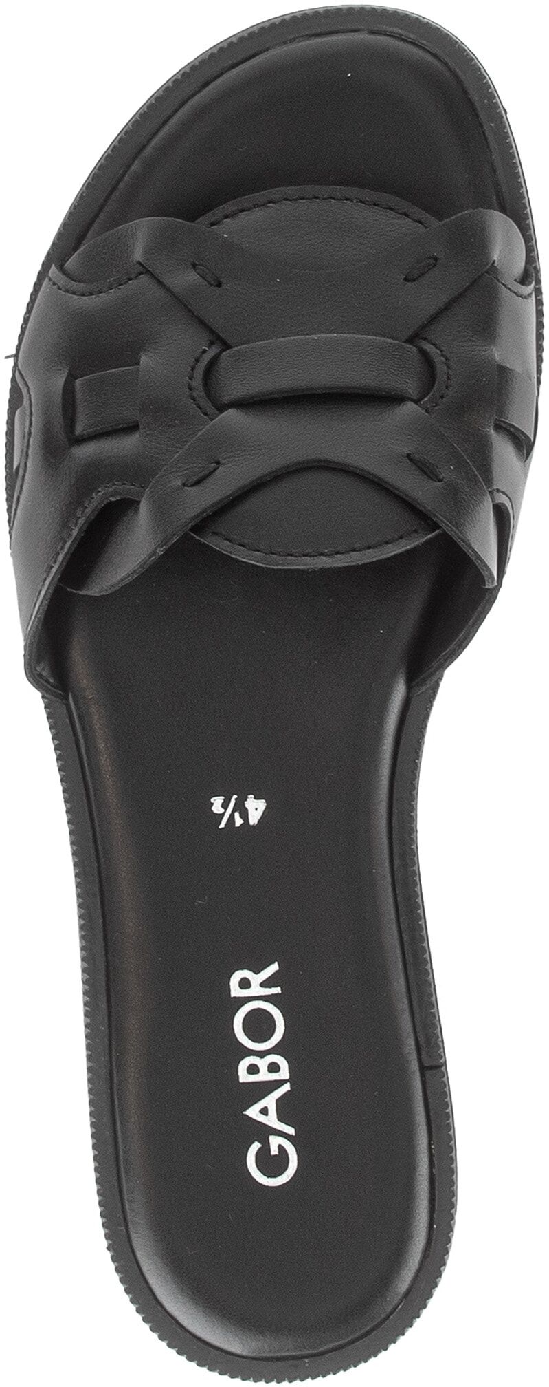 Pantolette GABOR, Damen, Gr. 39, Synthetik, schwarz, Kalbsleder, Schuhe Pantolette, Sommerschuh mit dezentem Blockabsatz