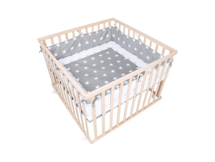 Roba Laufgitter 100x100, Little Stars, Naturfarben, Stern/Sternzeichen, Quadratisch, 100x72.5x100 cm, Babymöbel & Kindermöbel, Babyzimmer, Laufgitter