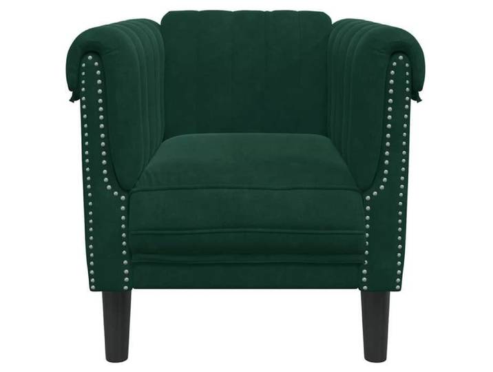 Canapé 1 PLACE - Moderne Fauteuil - pour 1 personne - vert foncé velours C5464