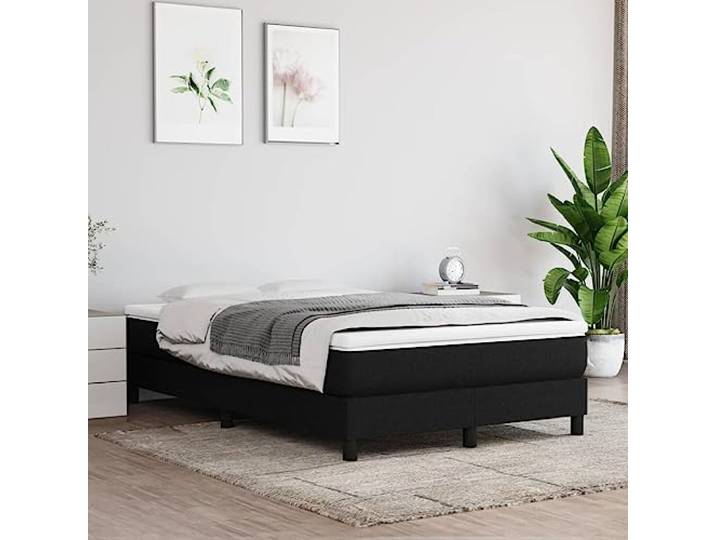 KTHLBRH Taschenfederkernmatratze Mittel Schwarz 120x200x20 cm Stoff Stoffbezug atmungsaktiv, Taschenfedern geräuschdämpfend, Schaumstoff stützend, mittelharte Liegefläche, 120x200x20 cm