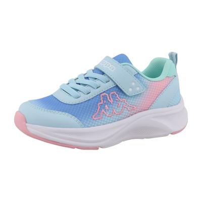Sneaker KAPPA "UHURA", Mädchen, Gr. 27, blau (blau, rose), Synthetik, Schuhe Sneaker