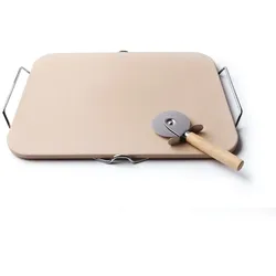 Excelsa Stein Zum Backen Von Pizza Nonsolopizza Keramik 41,5Xh3,5X31,5 Cm Beige
