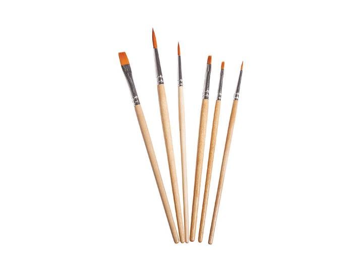 Rayher Pinselset Hobby Kreativ FSC 100% Grau 6 Stück
