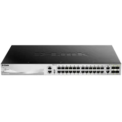 D-Link 30-Port Stackable Switch (30 Ports), Netzwerk Switch, Grau