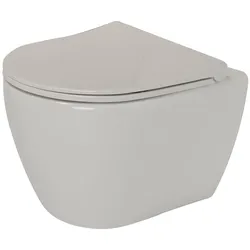 Plieger, Toilette + Bidet, Lima wandcloset pack rimless met zitting softclose wit