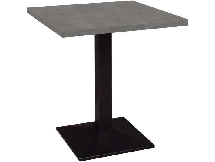 Mäusbacher Big Bistro Metall Quadrat-Säulengestell, eckige Platte BHT 70x75x70 cm