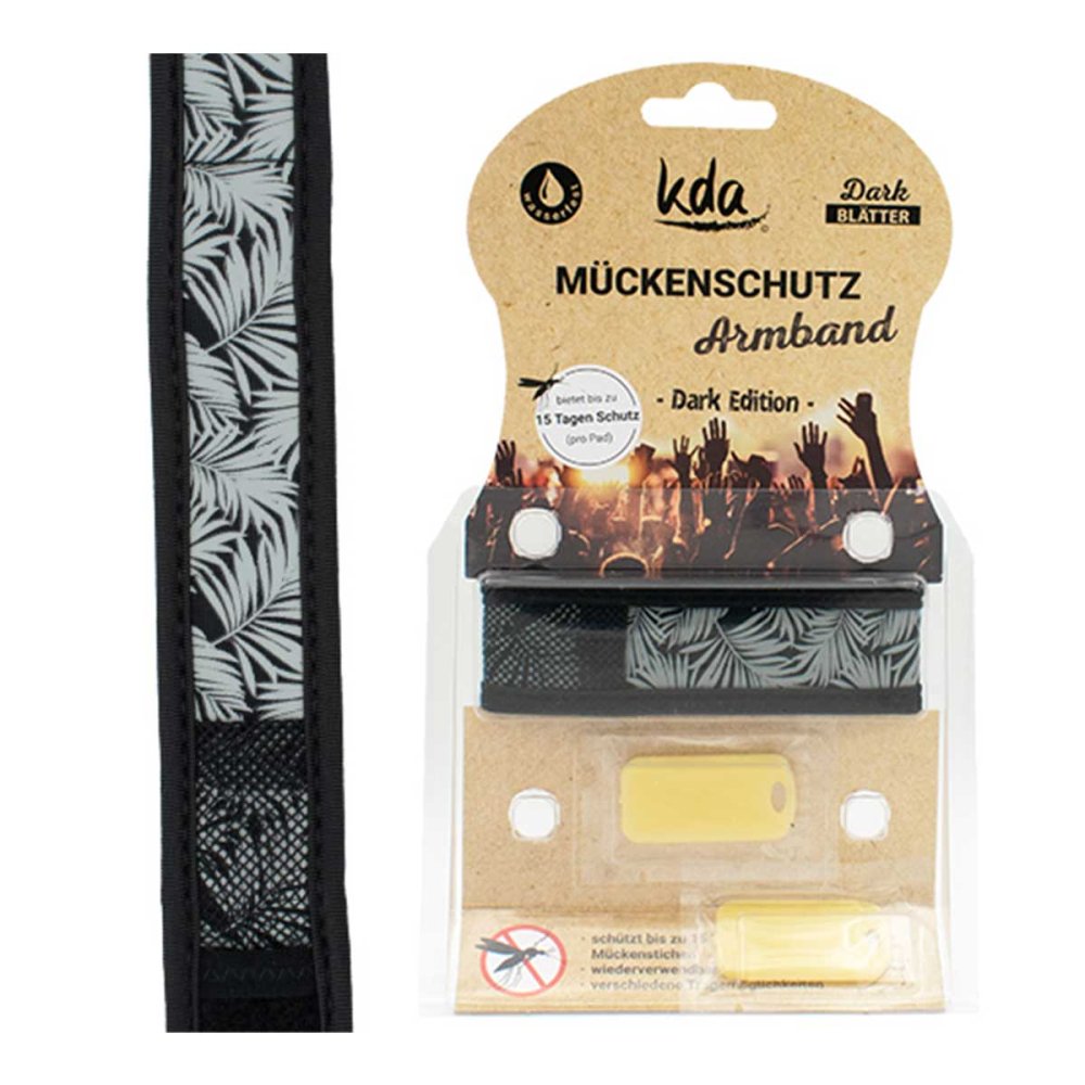 KDA Pharmavertrieb Arndt GmbH Mückenschutz Armband Blätter Grau 17849455