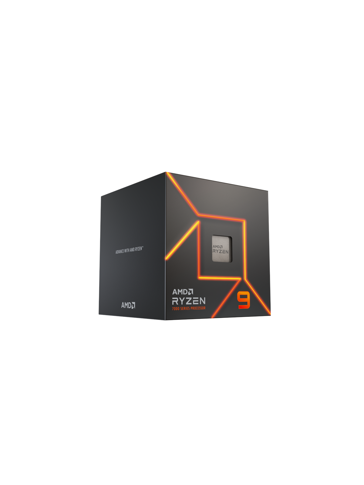 AMD Ryzen 9 7900 Wraith Prism CPU - 12 Kerne - 4 GHz - AMD AM5 - AMD Boxed (mit Kühler)