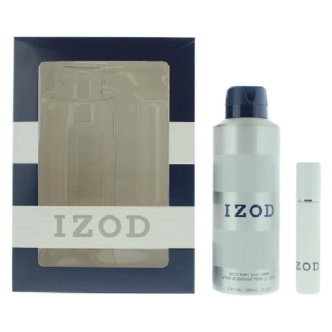 Izod White 2 Piece Gift Set Eau de Toilette 15ml Body Spray 200ml für Männer (48376830)