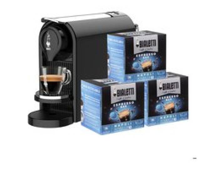 Machine à café Bialetti Gioia Plus 0 5L Noir avec 48 capsules
