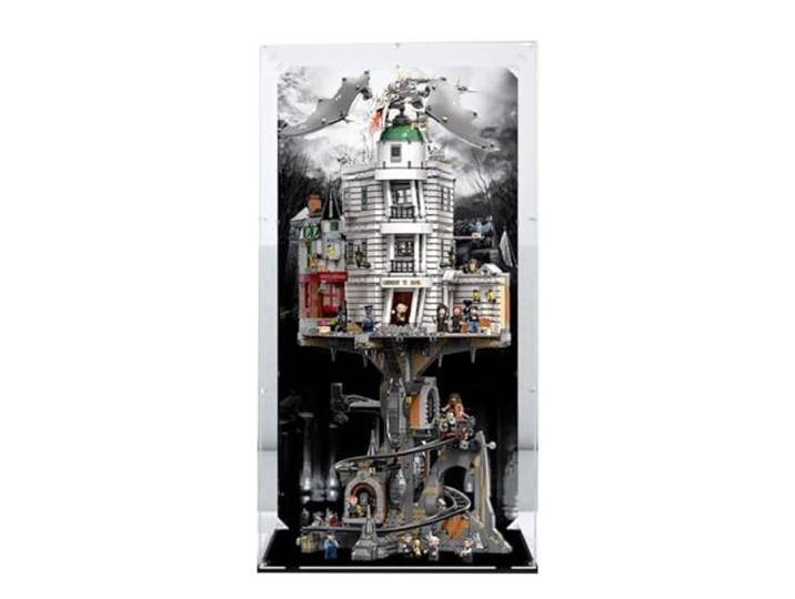Transparente Acryl-Vitrine für Lego 76417 Hexenbank-Modell, staubdichte Vitrine, kompatibel mit Lego 76417, staubdichte Vitrine, 45 x 45 x 84,8 cm (nur Vitrine)