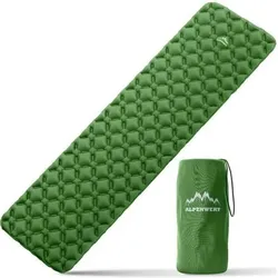 ALPENWERT Outdoor Isomatte, Größe 190L x 60B x 6D cm in Grün Grün