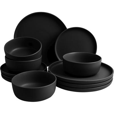 LeGer Home by Lena Gercke "Geschirr-Set, Service Belli" Teller Set, runde Form, Scandi Style, 12 Teile, für 4 Personen
