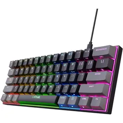 Trust GXT 867 Acira 60 % mechanische Mini-Gaming-Tastatur, DE Layout