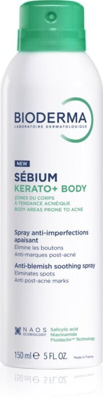 Bioderma Sébium Kerato+ Body spray corporel anti-acné, rougeurs et cicatrices post-acné 150 ml