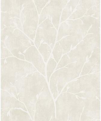 Seabrook Designs Avena Branches Nonwoven Unpasted Wallpaper