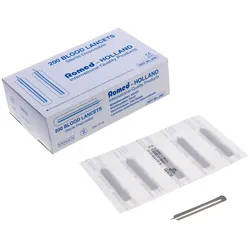 Romed Blutlanzetten für Diabetiker einzeln steril verpackt 200 x 200 = 40.000 Stück