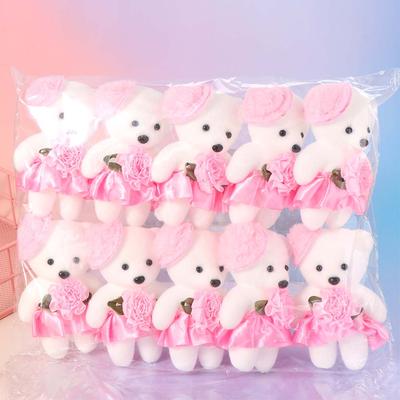 Inspire Daily Merch Plush Doll Cartoon Bear Set Foam Animal Plush Bouquet pink