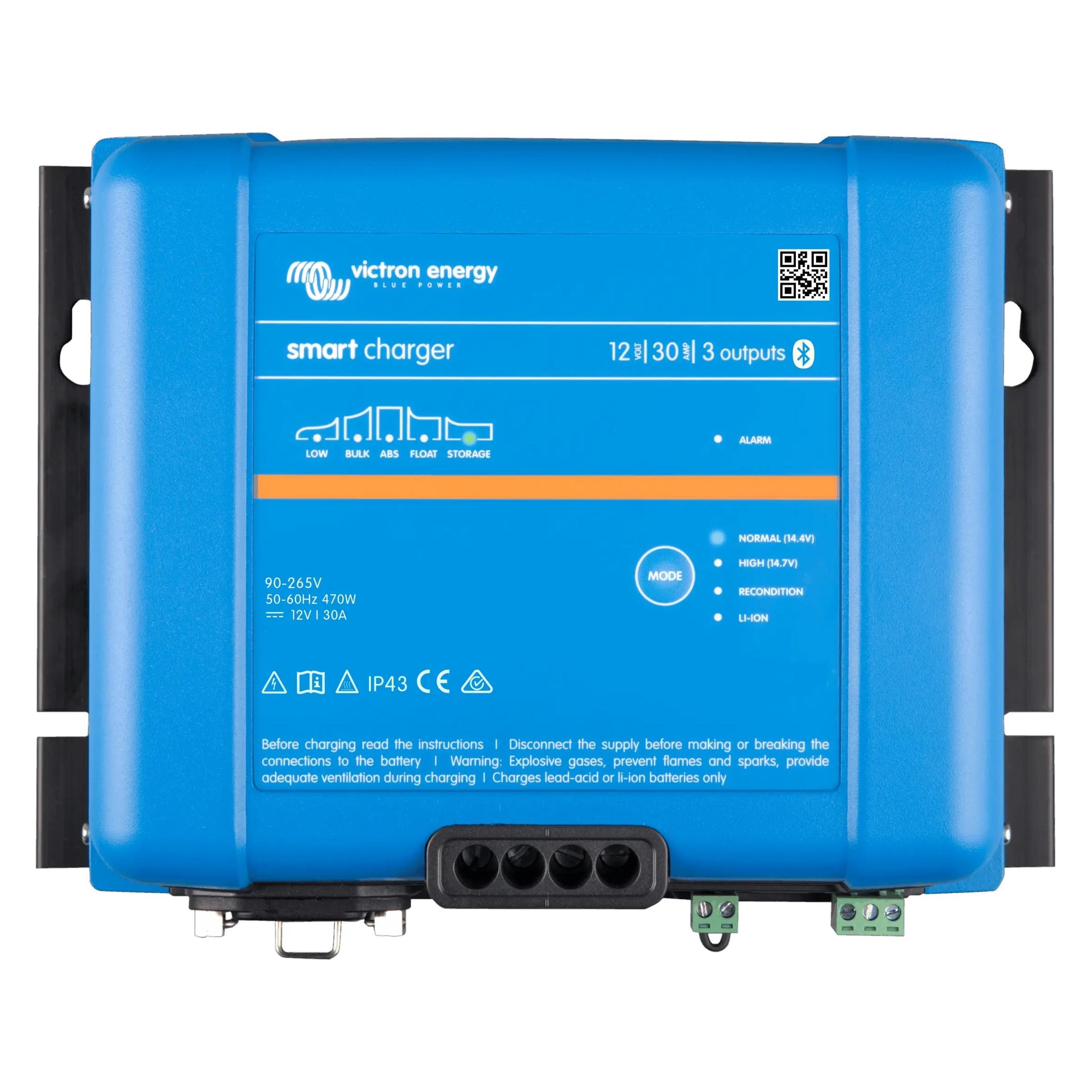 Victron Energy Phoenix Smart IP43 Ladegerät 12/30 (3) - 120-240V (30 A, 12V) (PSC123053095)
