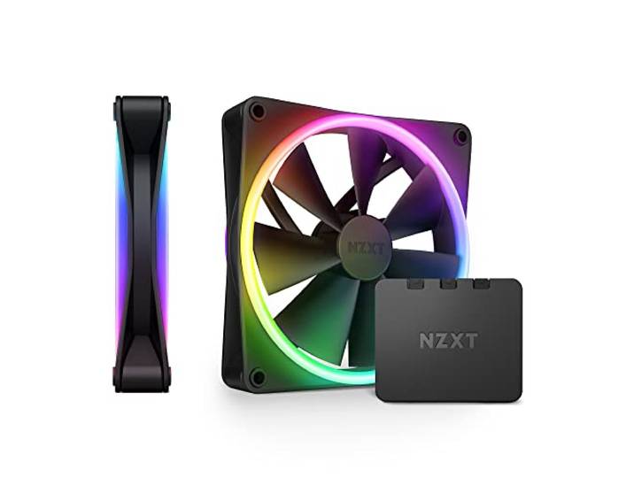 NZXT F140 RGB Duo Twin Pack - 2x 140mm RGB-fans + Hub - Zwart