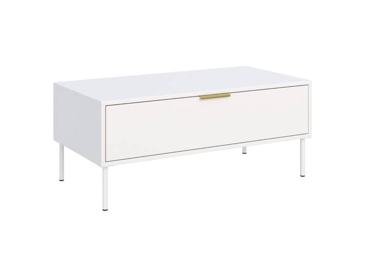 Couchtisch Vena mit Schublade 100x50 cm weiß