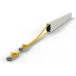 Patchbox one / Cassette / 46RU / Cat 6A, STP, 2.5 m, Gelb (U/FTP, CAT6a, 2.50 m), Netzwerkkabel